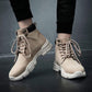 Autumn and Winter Men's Martin Boots Warm Working Boots Lace Up Men's Combat Boots High Top Shoes