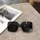 Square Large Frame Sunglasses Female Korean Version Outdoor Classic Sunglasses Tide Big Face Thin Male UV Protection