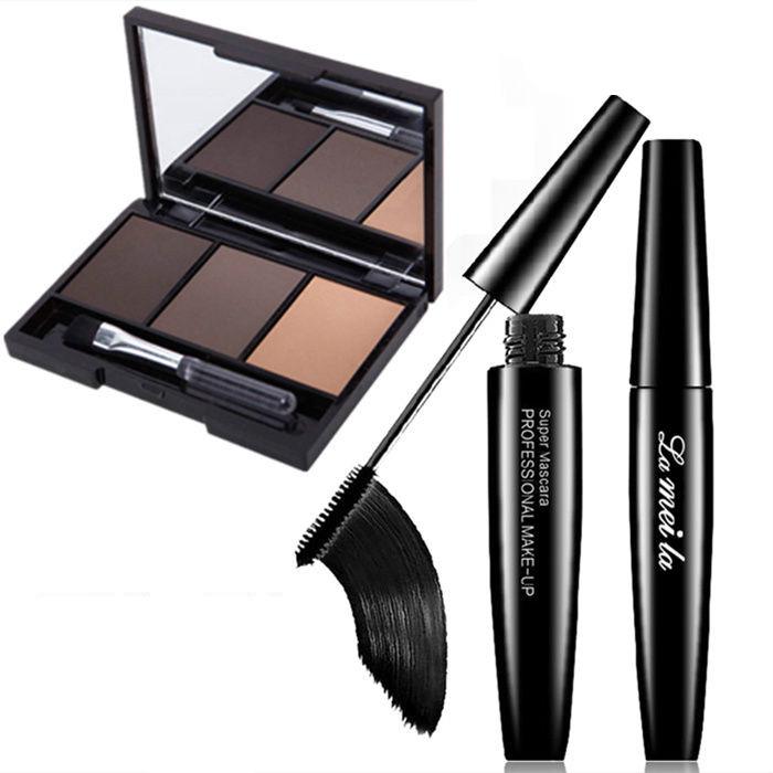 Non-matte eyebrows, eyebrow powder, fine powder student Beginner's Thrush Set Eyebrow Pencil