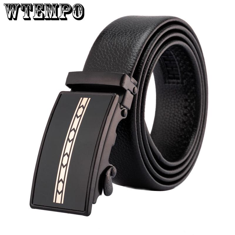 Men's Belts PU leather male luxury strap long belt for men designer belts men Black