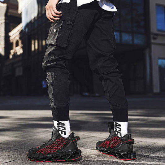 Blade men's shoes high-top shoes men's version of the trend of wild tide shoes sports running shoes