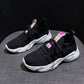 Running Shoes Flying Weaving Spring Ins Tide Casual All-match Solid Color Sneakers Fashion Student Shoes Lace-up Sneakers