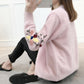 Imitation Mink Fleece Knitted Cardigan Spring and Autumn Loose Short Coat Fashion Thick Top
