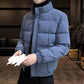 Winter Padded Jacket Men's Jacket Trend Padded Jacket Thickening Short Stand-up Collar Warm Padded Jacket Top