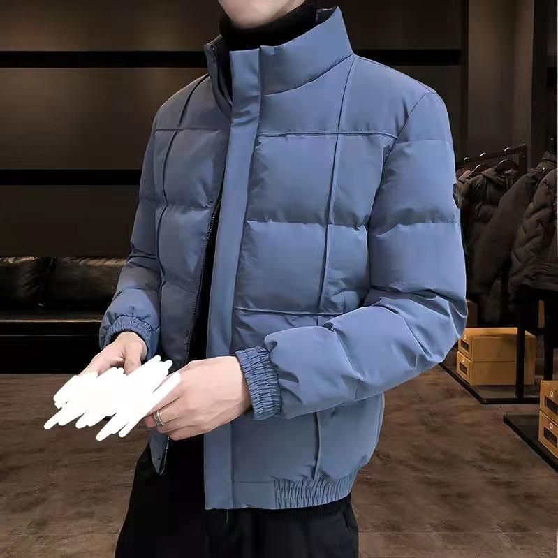 Winter Padded Jacket Men's Jacket Trend Padded Jacket Thickening Short Stand-up Collar Warm Padded Jacket Top