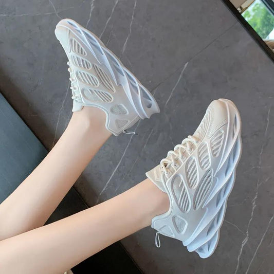 Sports Shoes Female Korean Version of The Thick Bottom Mesh Breathable Old Shoes Wild Ins Tide Shoes White Shoes