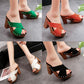 Women's Fashion Wedge Slippers Waterproof Platform Sandals Summer Roman Slippers Size