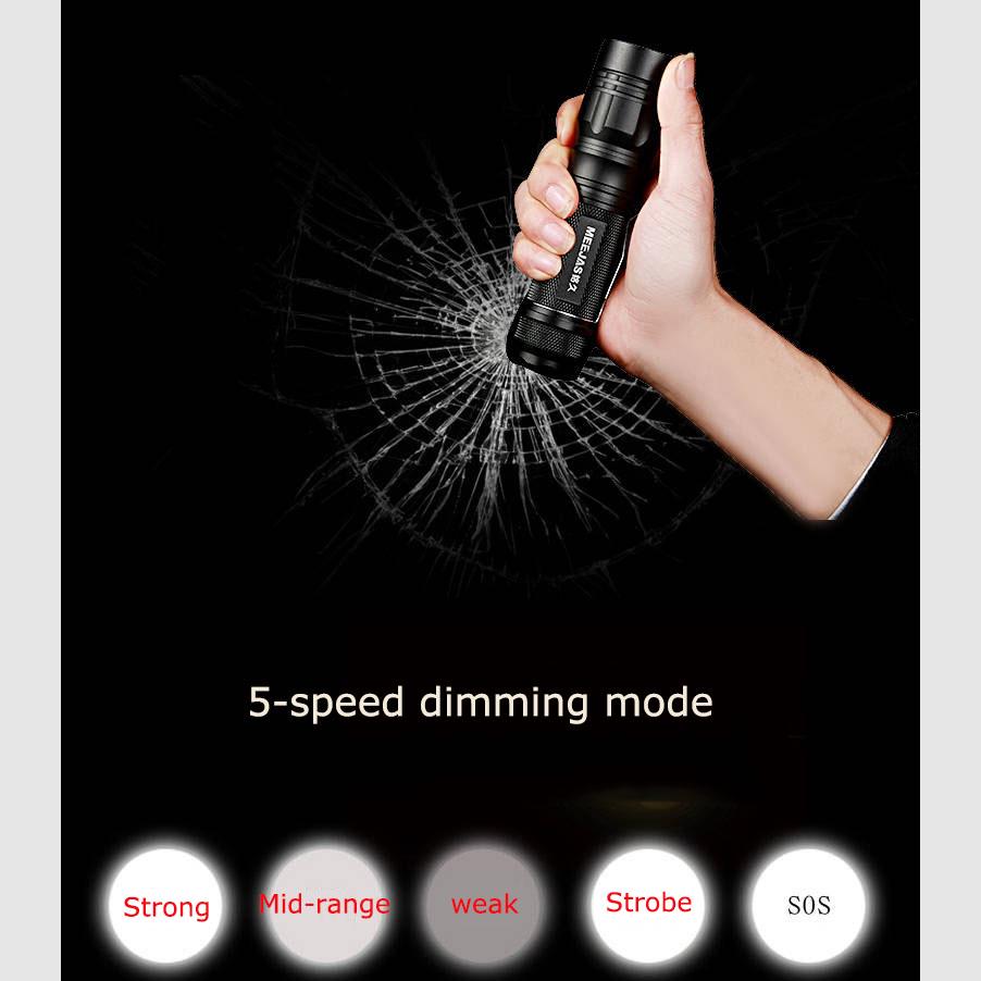 Special Forces Mini Glare Flashlight 26650 Rechargeable Xenon Super Bright Long Shot 1000 Outdoor Home