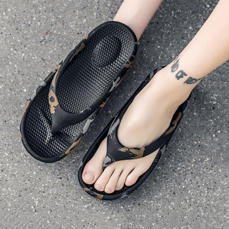 Women's Flip-Flops Outdoor Slippers Beach Slides Indoor Summer Shoes Platform Sandals Women Soft EVA Non-slip Bathroom