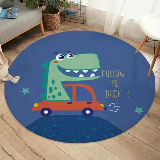 Round Carpet Bedroom Bedside Blanket Child Cartoon Floor Bed Room Home Sofa Pad Computer Chair Mat