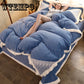 Bedding Set Pink Plush Winter Duvet Cover King Queen Size Quilt Cover Set Comforter Cover
