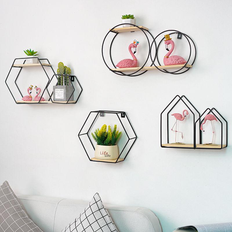 Creative Racks Nordic Style Wall Hanging Pieces Restaurant Bedroom Room Layout Background Wall Decorations