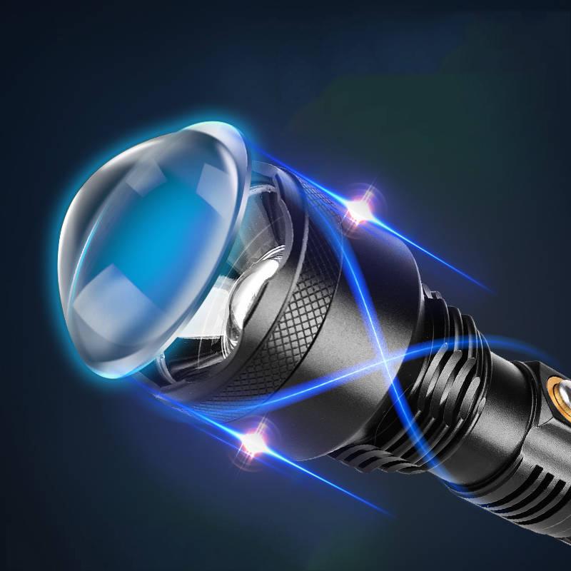Strong Light Flashlight Rechargeable Super Bright, Long-range High-power Army Special Forces Household Emergency Hunting and Fishing 3000 Meters