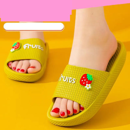 Slippers Ladies Summer Fashion Thick Bottom Increased Wear-resistant Non-slip Soft Bottom Feces Sandals and Slippers