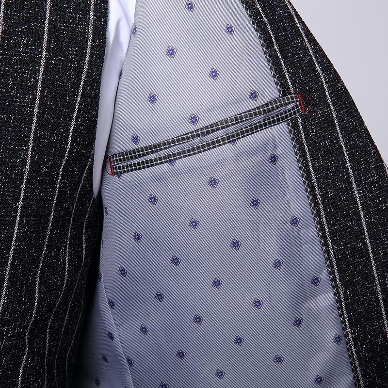 Slim Fashion Men's Suit Groom Handsome Wedding Dress Business Casual Four-piece Jacket +Pants +Vest+ Inch Shirt