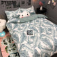 Bedding Set Cute Mood Symbol Duvet Cover Set Bed Sheet Pillowcase Bedclothes Home Textiles