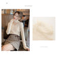 Spring and Autumn Korean Sweater Lace Collar Knitted Knitted Bottoming Shirt Long Sleeve Slim Thin Young Women's Top