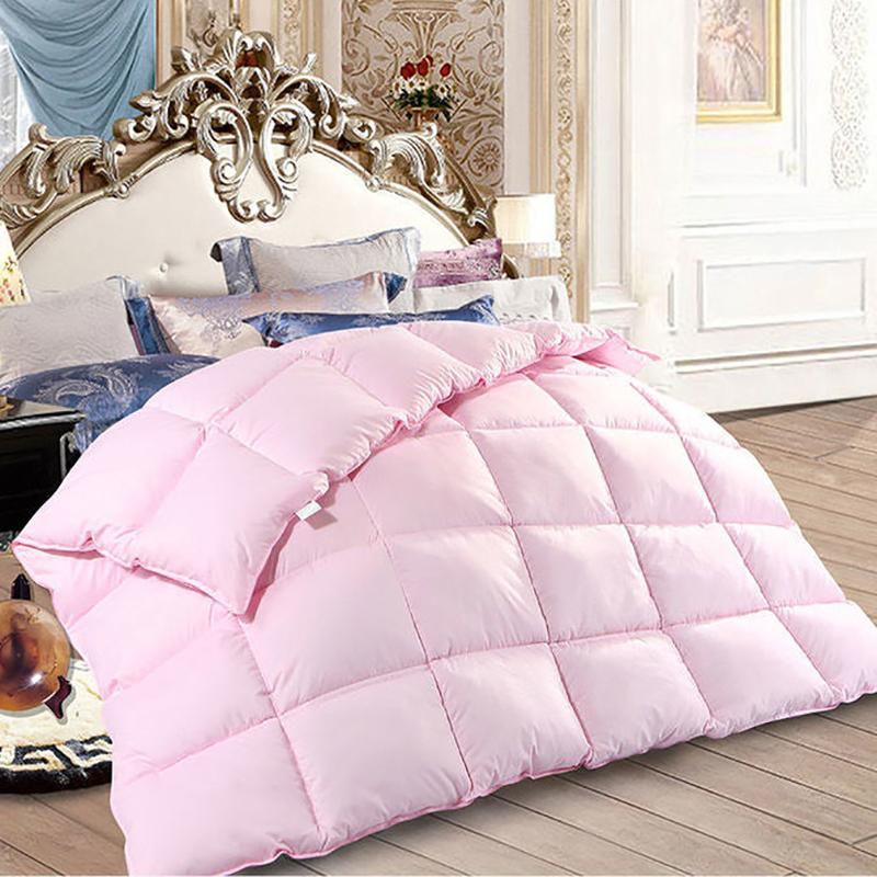 High-grade White Goose Down Duvets Quilt Thickening Winter Comforters Cotton Cover King Queen Twin Size