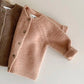 Korean Ins Baby and Children's Clothing Texture Versatile Sweater Coat Baby Round Neck Thickened Knitted Cardigan Autumn and Winter Clothing