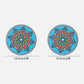 1/2/4pcs Mandala Pattern Creative Silicone Coaster Household Anti-scalding Mat Coffee Drink Coaster