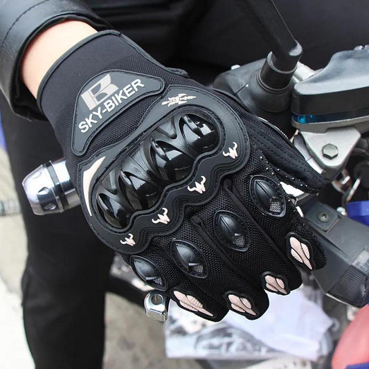 Motorcycle Racing Gloves Full-finger Cross-country Riding Motorcycle Bike Riding Rider Gloves Four Seasons To Wear