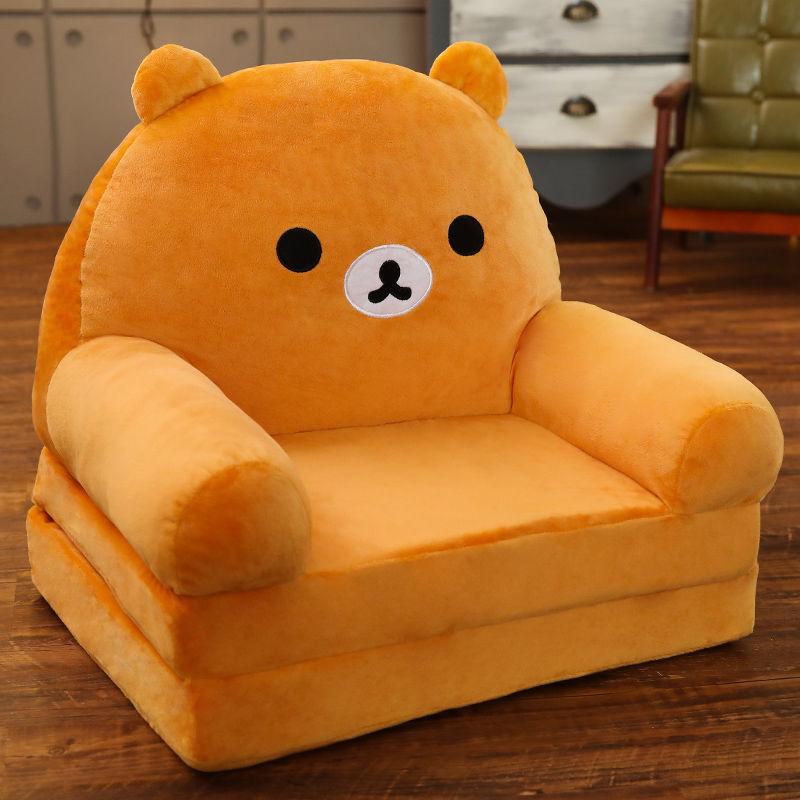 2 Layer Folding Chair Cartoon Animal Baby Children Armchair Sofa Soft Tatami Safe and Anti-drop