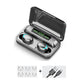 Bluetooth V5.0 Earphones Wireless with Mic Sports Waterproof 2200mAh Charging Box for Ios Android