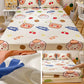Three-piece Pillowcase with Thickened Non-slip Protective Cover Cotton Bedspread Mattress Cover Sheet