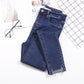 Large Size Casual Skinny Pencil Pants Female High Waist Wild Self-cultivation Stretch Ladies Jeans