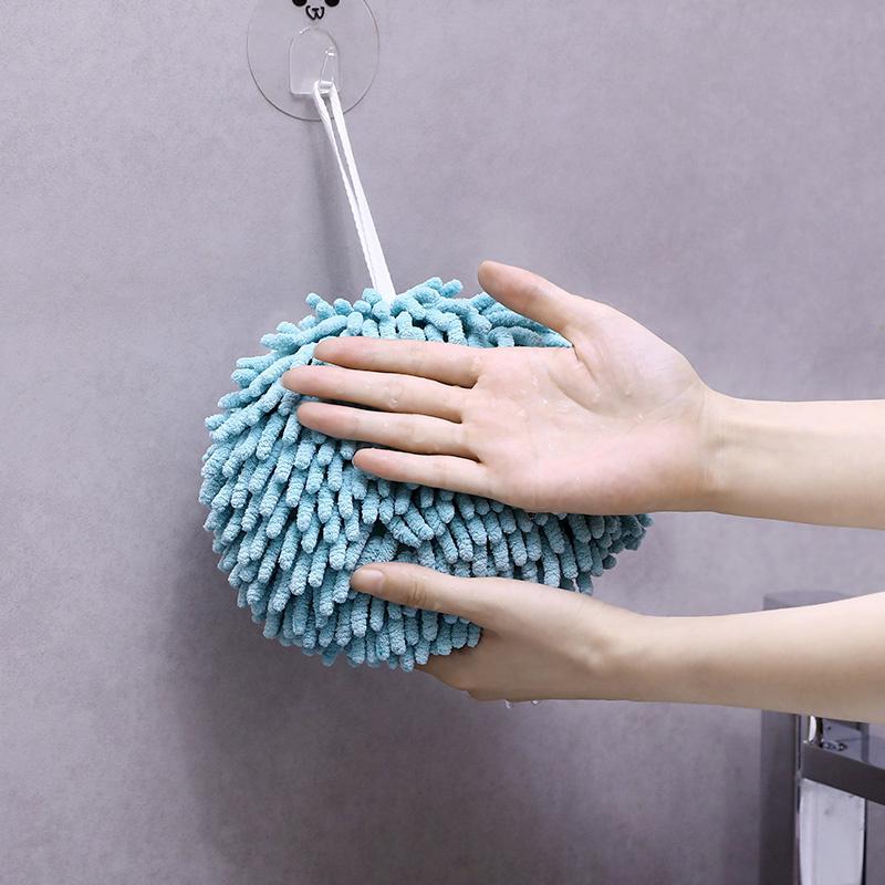 Plush Chenille Hand Towel Kitchen Towels Bathroom Soft Quick-Drying Towel
