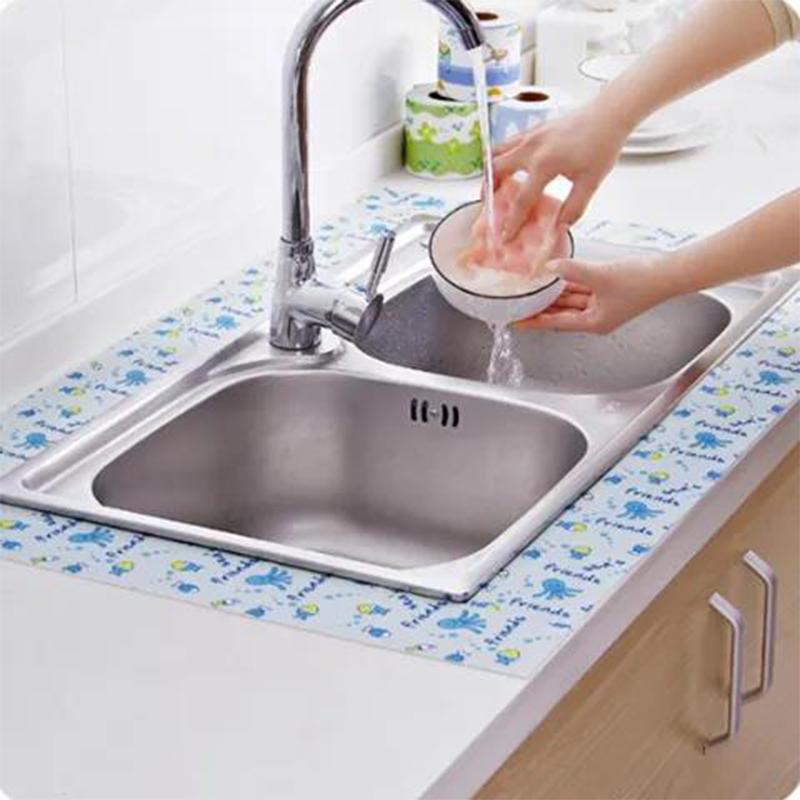 Electrostatic Sticker Type Sink Countertop Waterproof Sticke Vegetable Sink Moisture Absorption Sticker Sink Sticker