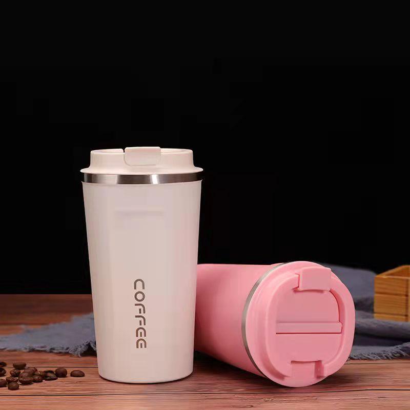 Keelorn 500ML Coffee Cup with Lid Seal Stainless Steel Vacuum Bottle Car Water Bottle Water Cup
