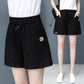 Cotton Shorts Women's Summer Thin Small Daisy Loose Casual High Waist Sports Shorts