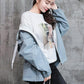 Spring and Autumn Loose Leisure All-match Sports Cardigan Windbreaker Hooded Female Coat