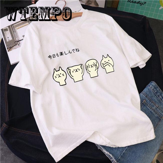 Harajuku Short Sleeve T-shirt Women Hip-hop Tees Womens Print T-shirts Trendy Girls Chic Fashion Top
