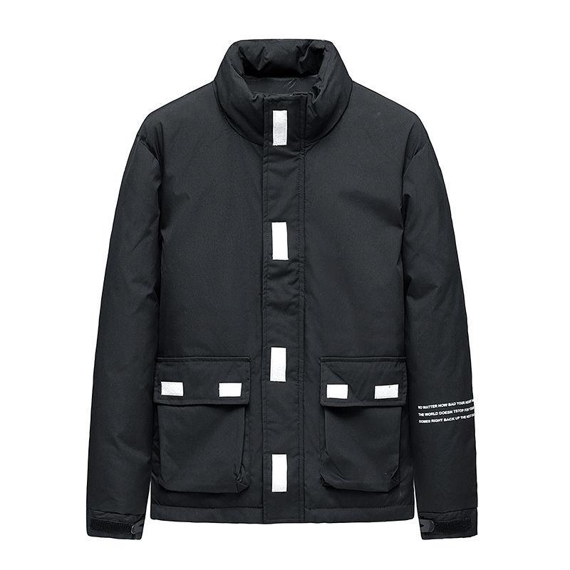 Jacket Men's Trendy Cotton Jacket Loose Warm Cotton Jacket Cotton Jacket All-match Thick Simple Bread Jacket