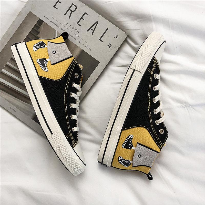 Men's High Top Sneakers Casual Skateboarding Shoes Sports Shoes Breathable Hip Hop Walking Shoes Street Shoes Chaussure Homme
