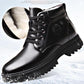 Winter Men's Genuine Leather Boots Wool Inner Thickening High-top Warm Ankle Boots  Business Leather Shoes Snow Boots