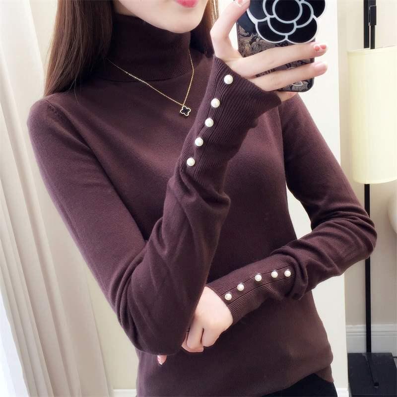 Sweater Female Soft Winter Turtleneck Women Bodycon Pullovers Long Sleeve Pull Femme Coat Female Top