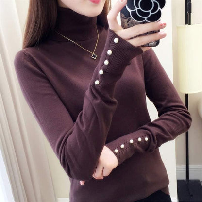 Sweater Female Soft Winter Turtleneck Women Bodycon Pullovers Long Sleeve Pull Femme Coat Female Top
