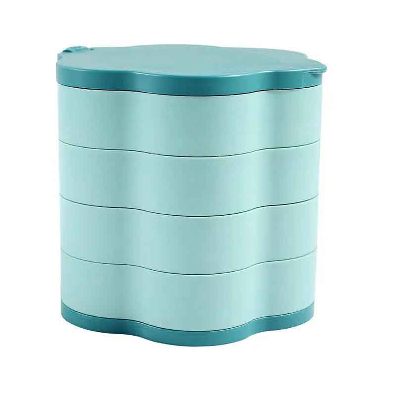 Rotating Jewelry Storage Box Multi-functional Multi-layer Earring Necklace Ring Jewelry Box