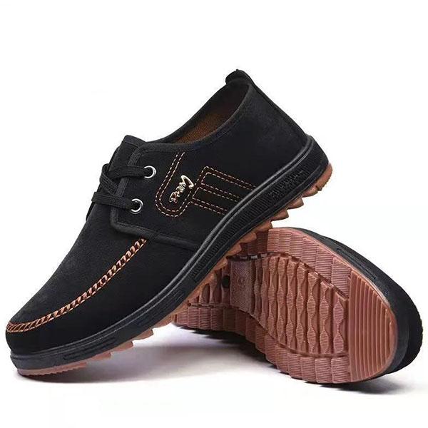 Spring and Summer Cloth Shoes Men's Large Size Breathable Soft Sole Non-slip Wear-resistant Casual Canvas Shoes