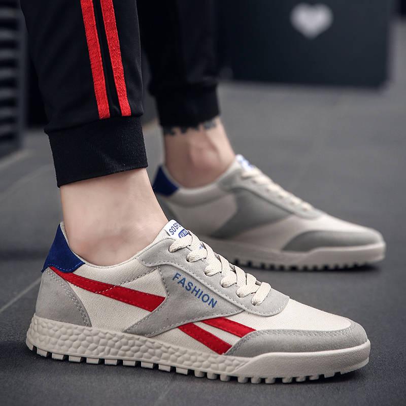 Summer Men's  Shoes Breathable Outdoor Lace Up Casual Sports Shoes Sole Shock Absorption