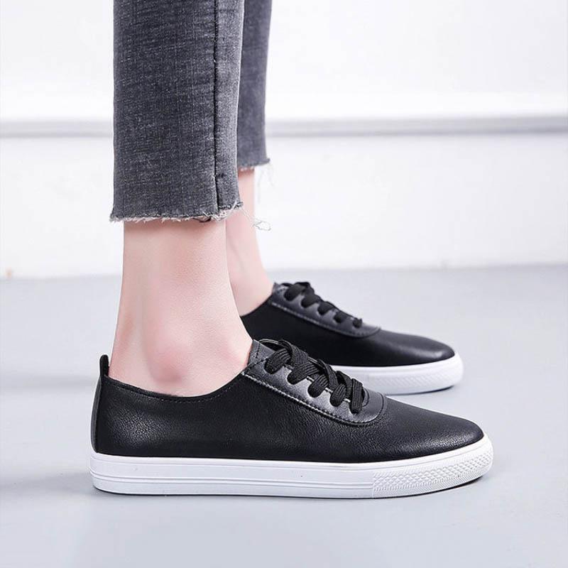 Soft-soled White Shoes Women's One-step Spring Autumn All-match Casual Flat Shoes Single Shoes