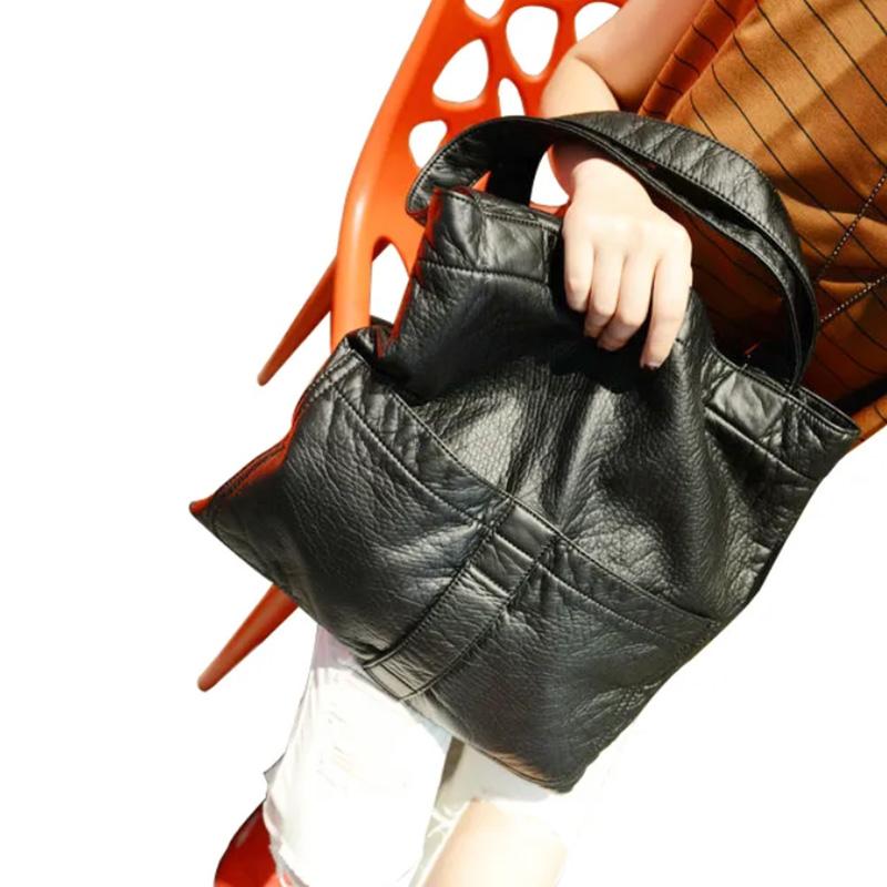 Soft Sheepskin Korean Fashion Trend Ladies Handbag Casual Simple Shoulder Satchel