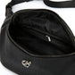 Casual Waist Bag Black Leather Rivet Chest Bag Mobile Phone Bag Outdoor Sports Shoulder Bag
