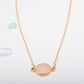 European and American Geometric Resin Disc Clavicle Chain Necklace