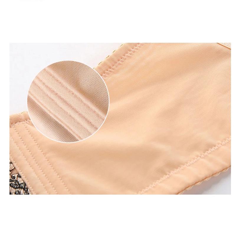 Women's Sexy Lace Floral Underwear Small Breasts Gathered Adjustable Bra Big Breasts Full Cup Adjustable Comfortable Girl's Bra Embroidered Brassiere