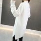 Mink Velvet Thick Sweater Loose Mid-length Bottoming Shirt High Neck Knitted Female Dress