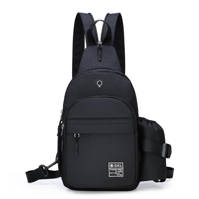 Trendy Casual Backpack Wear-resistant Waterproof Messenger Bag Chest Bag Fashion Men and Women Couple Bag